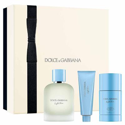 Dolce&Gabbana Kit - Perfume Light Blue Pour Homme EDT + Shower Gel + Deo Stick