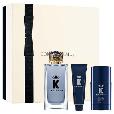 Coffret Dolce&Gabban Kit - Perfume K By Dg EDT + Shower Gel + Desodorante