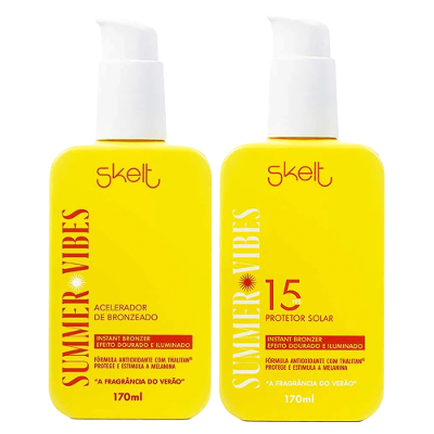 Skelt Summer Vibes Kit Acelerador de Bronzeado + Protetor Solar