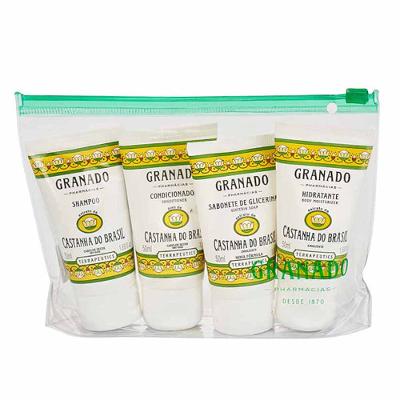 Kit Granado Terrapeutics Castanha do Brasil Necessaire  Sabonete + Hidratante + Shampoo + Condicionador