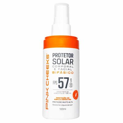 Protetor Solar Corporal e Facial Pink Cheeks Bifásico Fps57