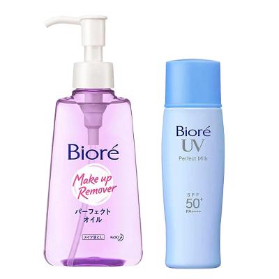 Kit Biore – Óleo Demaquilante Facial + Protetor Solar Facial