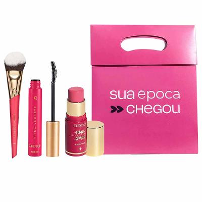 Kit de Natal Niina Secrets - Blush Stick + Pincel Multifuncional + Máscara de Cílios + Sacola Presenteável