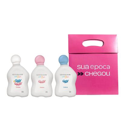 Colônia Infantil Giby & Gaby Giovanna Kit Presente de Natal – Com 3 Unidades + Sacola Presenteável