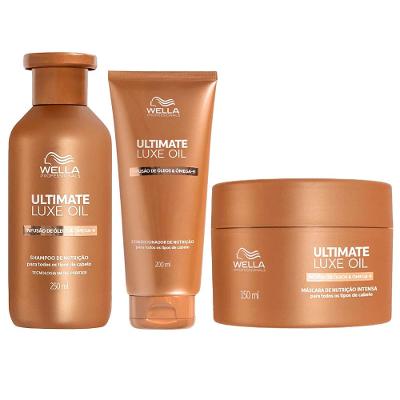 Wella Professional Ultimate Luxe Oil Kit – Shampoo + Condicionador + Máscara
