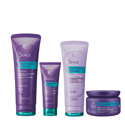 Eudora Siàge Hidratação Micelar Kit - Shampoo + Condicionador + Leave in