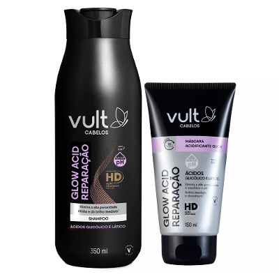 Vult Glow Acid Kit – Shampoo + Máscara