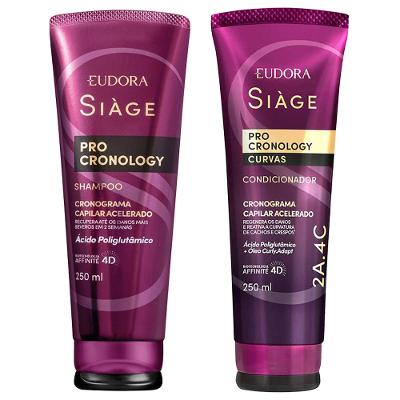 Eudora Siàge Pro Cronology Kit – Shampoo + Condicionador
