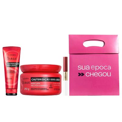 Kit de Natal Eudora - Shampoo + Máscara + Batom Líquido + Sacola Presenteável