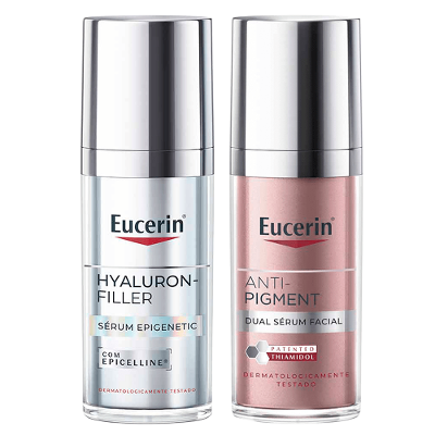 Kit Eucerin Anti-Idade e Clareador - Sérum Epigenetic + Anti-Pigment Dual Sérum