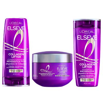 Kit L'Oréal Paris Collagen Lifter –  Shampoo + Condicionador + Máscara