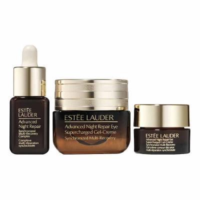 Kit para Olhos  Estée Lauder - Sérum Facial + Creme-Gel Anti-Idade + Travel Size