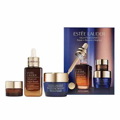 Kit Skincare Noturno Estée Lauder - Sérum Facial + Gel-Creme de Olhos + Creme Revitalizing
