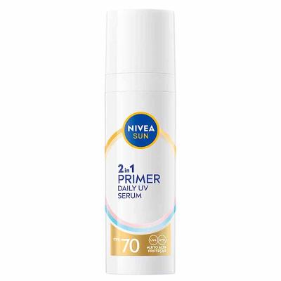 Protetor Solar NIVEA SUN 2 em 1 Primer Daily UV Sérum FPS70