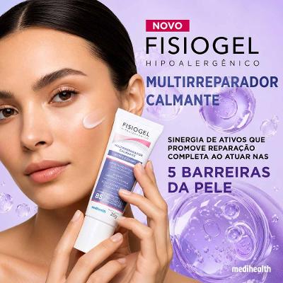 Creme Calmante Multirreparador Fisiogel Rosto e Corpo