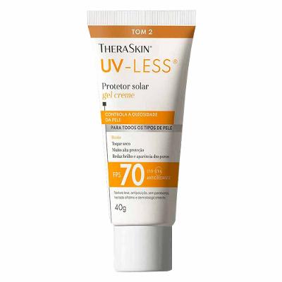 Protetor Solar Facial Gel CremeTheraSkin UV-Less FPS70 40g