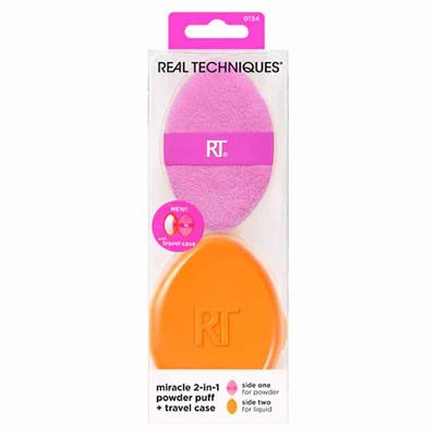 Esponja Puff Real Techniques 2 em 1 com Estojo