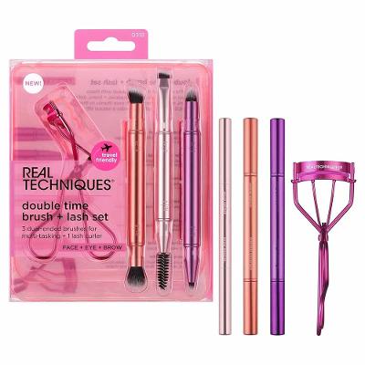 Kit de Pincéis Real Techniques Double Time Brush + Lash Set