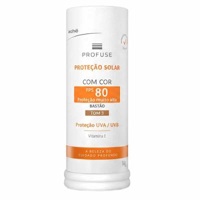 Proteção Solar em Bastão com Cor Profuse FPS 80