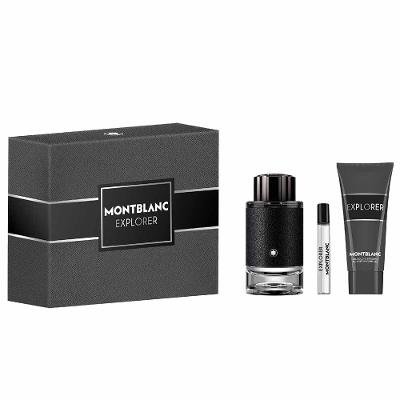 Kit Montblanc Coffret Explorer - Perfume Eau de Parfum + Miniatura + Gel de Banho