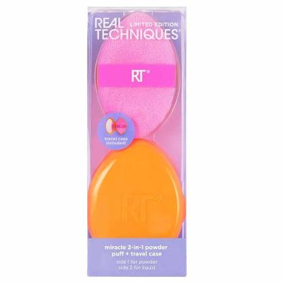 Kit Real Techniques Miracle 2-in-1 Powder Puff + Travel Case