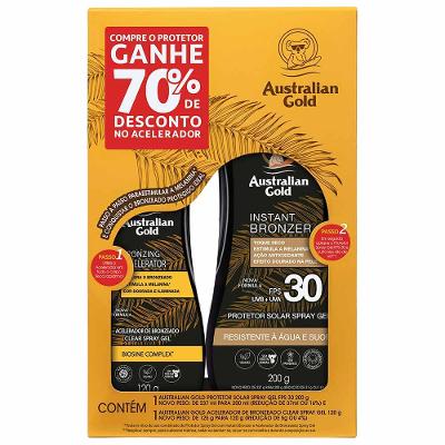 Kit Australian Gold Promopack - Protetor Solar FPS 30 + Acelerador