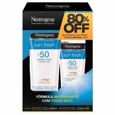 Neutrogena Sun Fresh FPS 50 Kit - Com 2 Unidades