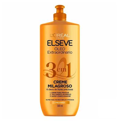 Creme Milagroso 3 em 1 Elseve Óleo Extraordinário