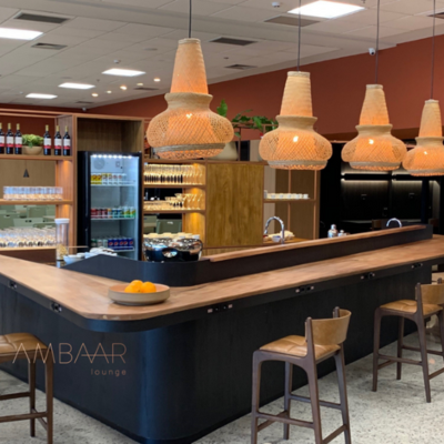 Sala VIP Embarque nacional | Ambaar Lounge Confins- BH