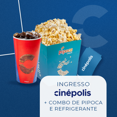 Combo Cinépolis | Ingresso 2D + Pipoca e Refrigerante