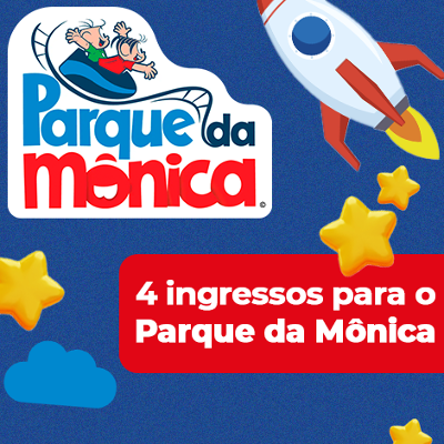 Parque da Mônica | Combo Família – 4 Ingressos