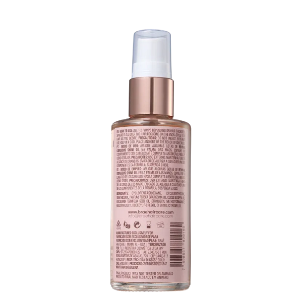 BRAÉ Revival Gorgeous Shine Oil Oleo Capilar 60ml 2 unidades - 5