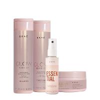 Kit Braé Glow Shine Shampoo Condicionador Máscara e Mini Essential  (4 produtos) - 1