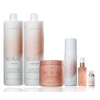 Braé Revival Shampoo+Condicionador 1L+Máscara 500g+Leave-in 200ml+ÓIeo 60ml+Ampola 13ml - 1
