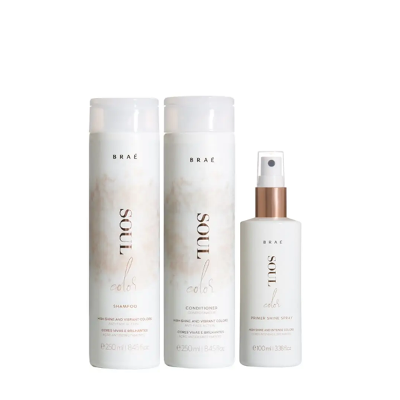 BRAÉ Soul Color - Shampoo+Condicionador 250ml+Prime Shine 100ml