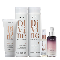 BRAÉ Divine Antifrizz Kit Duo 250ml Leave-in 200ml Mascara Queratina 60ml e Beauty Sleep 100ml - 1