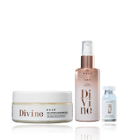 BRAÉ Divine Máscara Capilar 200g+Sérum Reparador 60ml+Ampola 13ml - 1