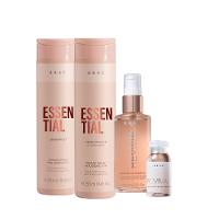 Kit Braé Essential Shampoo Condicionador Gorgeus Shine e Revival Ampola de Tratamento (4 produtos) - 1