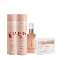 Kit Braé Essential Shampoo Condicionador Gorgeous e Cronograma Repair (4 produtos) - 1