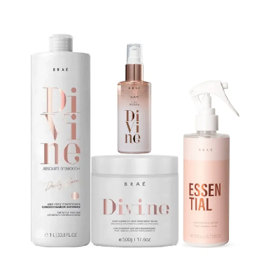 Brae Divine Condicionador 1L Mascara 500g Essential 260ml Plume  60ml