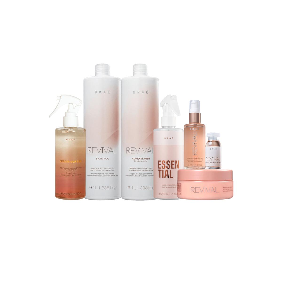 Kit Braé Revival Beach Hidratação Finalizadora (7 produtos) - 1