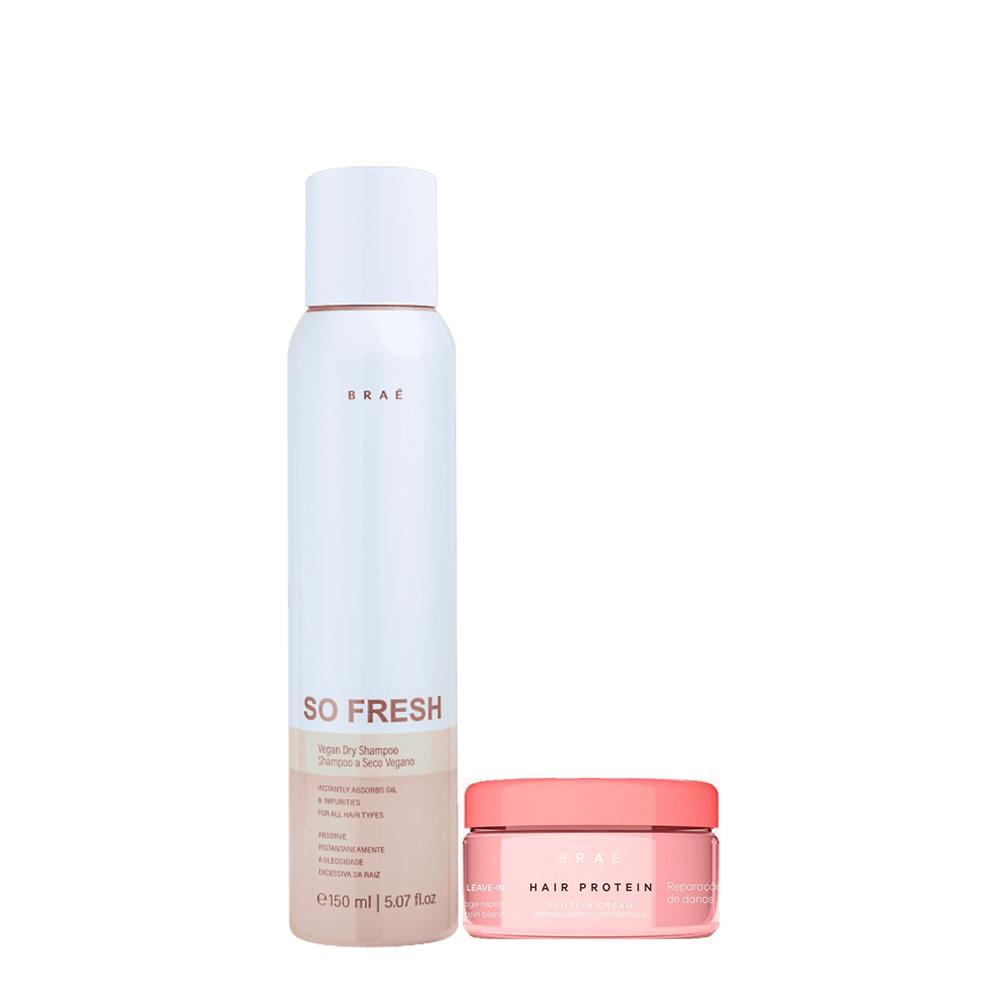 Kit Braé So fresh Shampoo a Seco e Hair Protein Proteína Concentrada  (2 produtos) - 1