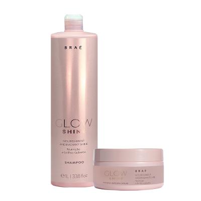 Kit Braé Glow Shine Shampoo Litro e Máscara Pequena (2 produtos)