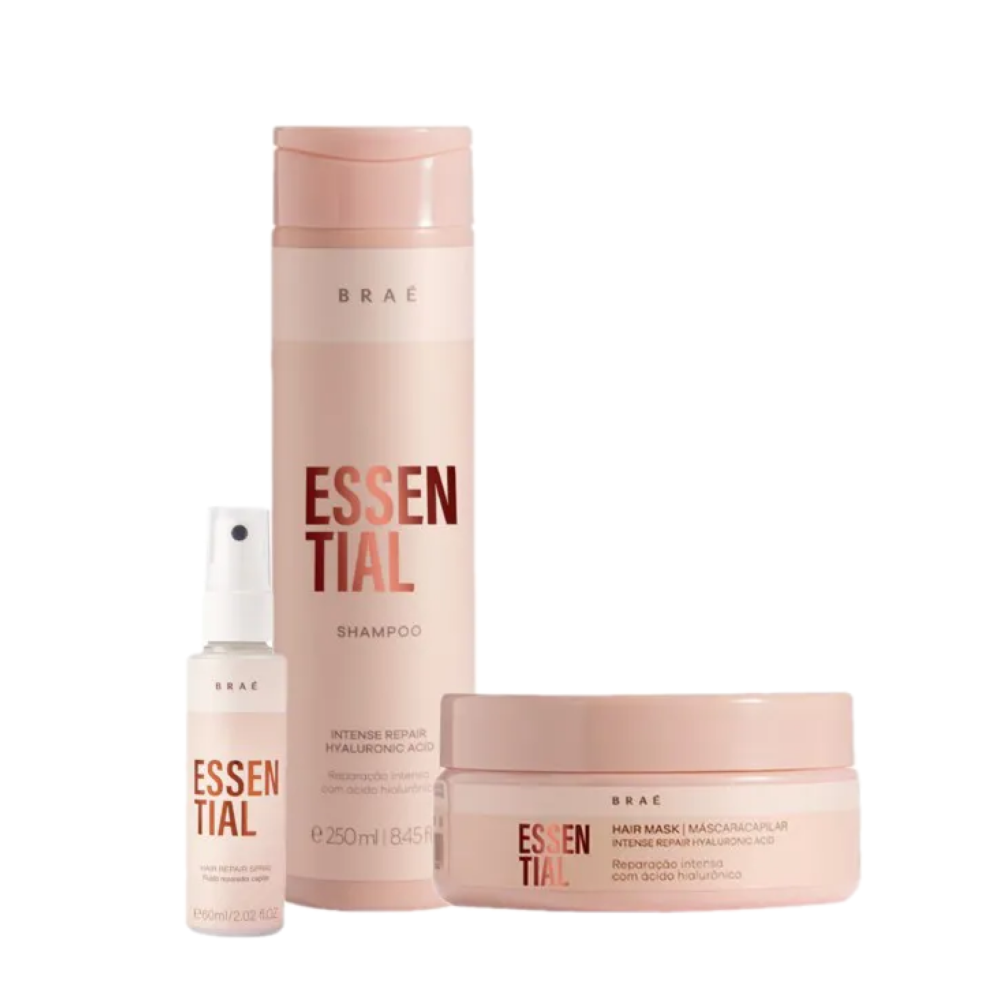 Kit Braé Essential Trio Máscara P Mini Leave-in (3 produtos) - 1