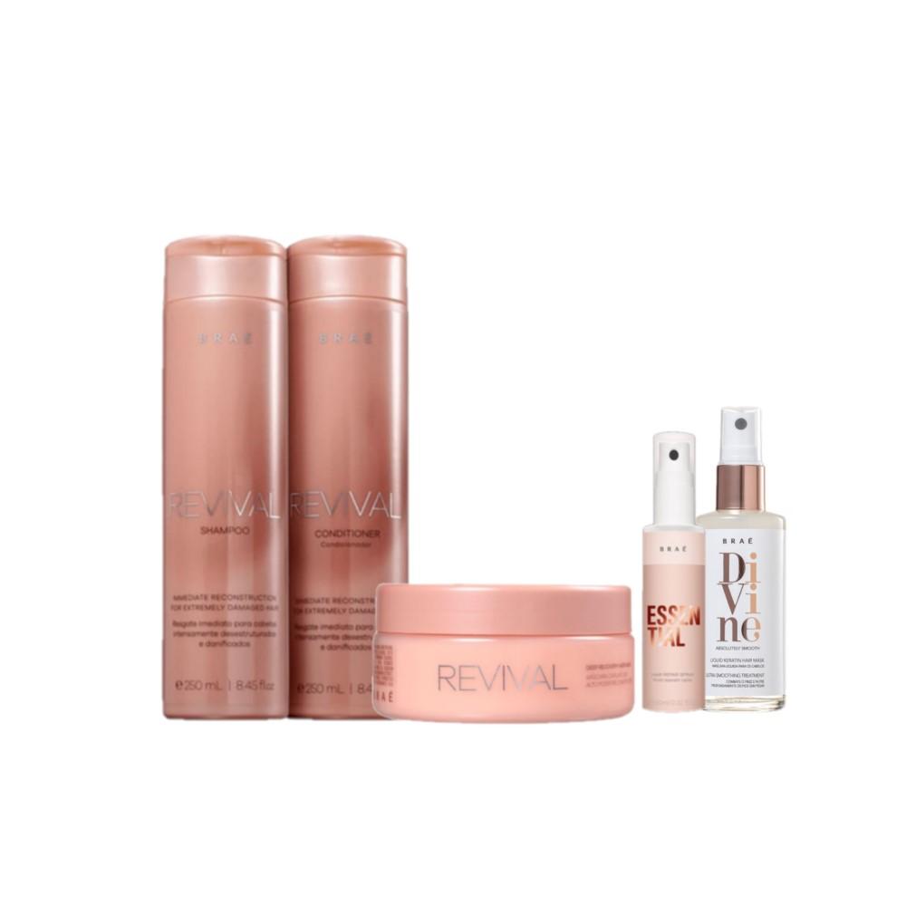 Kit Braé Revival Divine Queratina Mini Essential (5 produtos) - 1