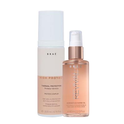 Kit Braé High Protect Thermal Protection e Revival Gorgeous Shine Oil (2 produtos)
