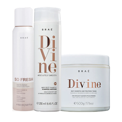 Brae Divine Shampoo 250ml Mascara 500g e So Fresh 150ml