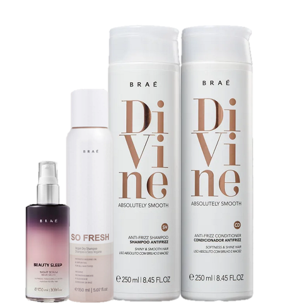 Brae Divine Anti Frizz Duo 250ml Beauty Sleep 100ml e So Fresh 150ml - 1
