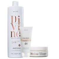 BRAE Divine Shampoo 1L Mascara 250g e Bond Angel Flex Efect 100ml - 1