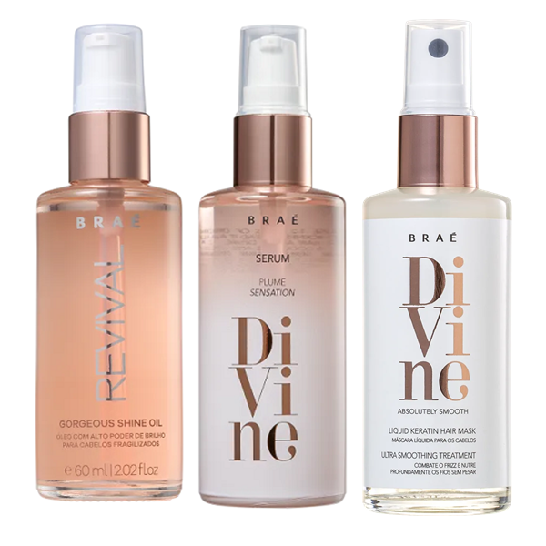 BRAE Kit Oleo Capilar Revival Divine e Queratina Liquida 60ml - 1